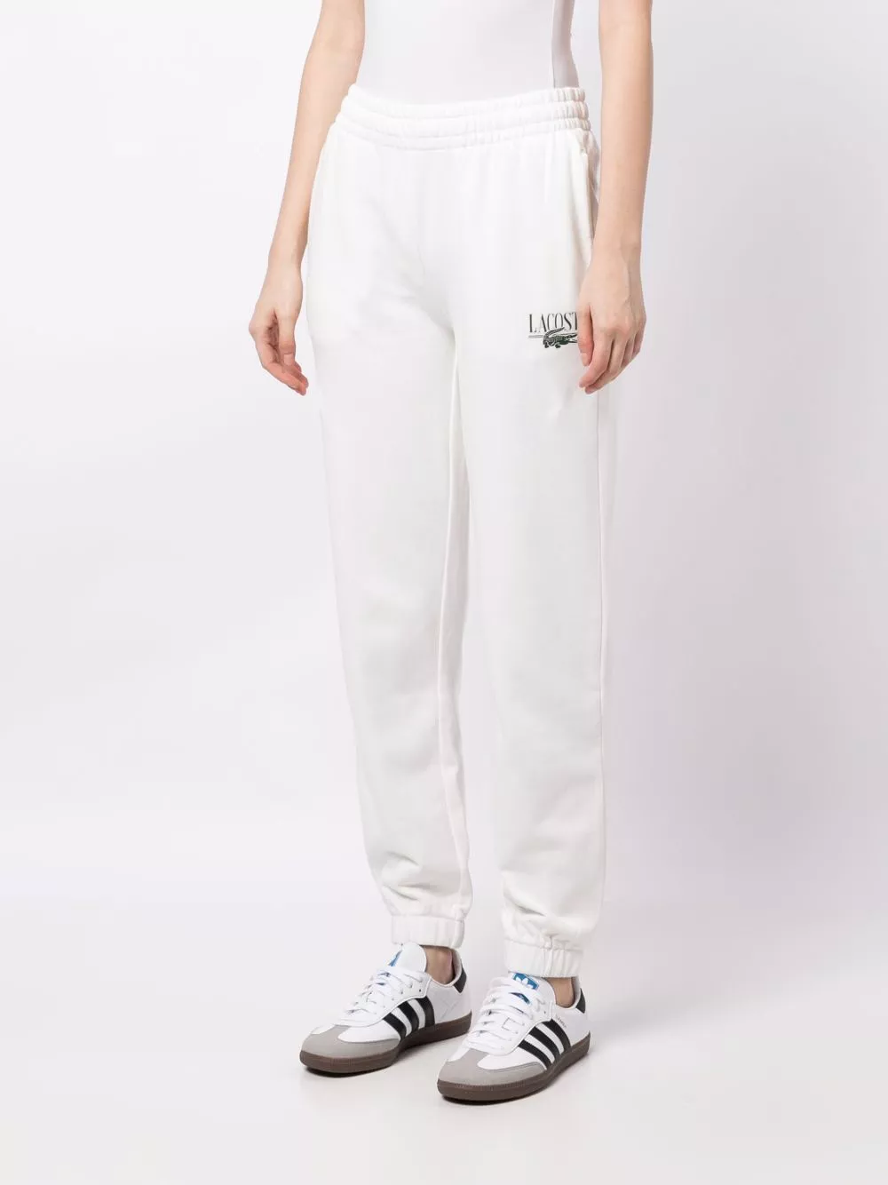 Affordable Lacoste logo-print cotton blend track pants Women 0128