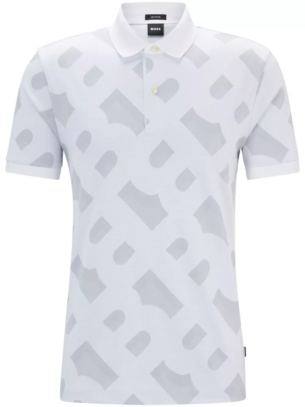 Cheap Lacoste monogram pattern polo shirt Men 0123