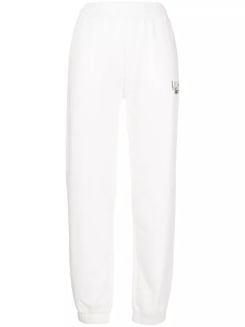 Affordable Lacoste logo-print cotton blend track pants Women 0128