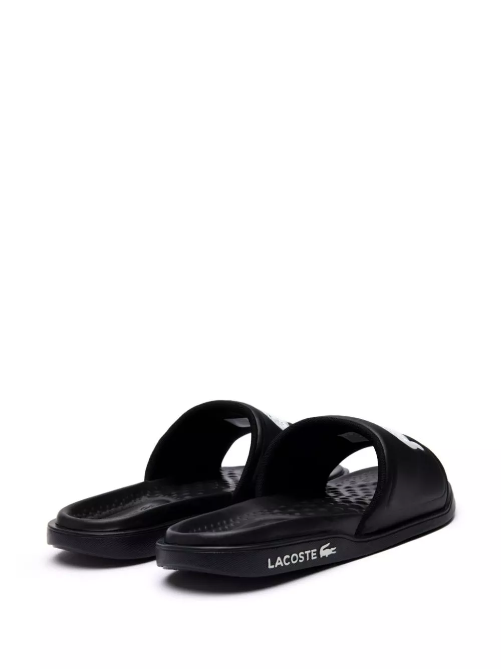 Affordable Lacoste Croco Dualiste logo strap slides Men 0125