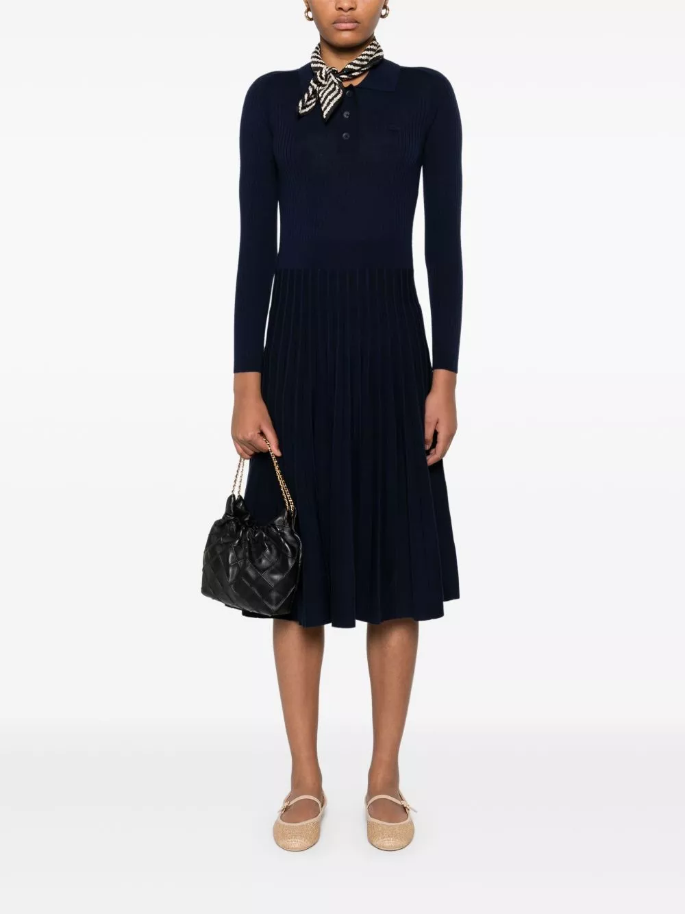 Affordable Lacoste knitted midi dress Women 0128