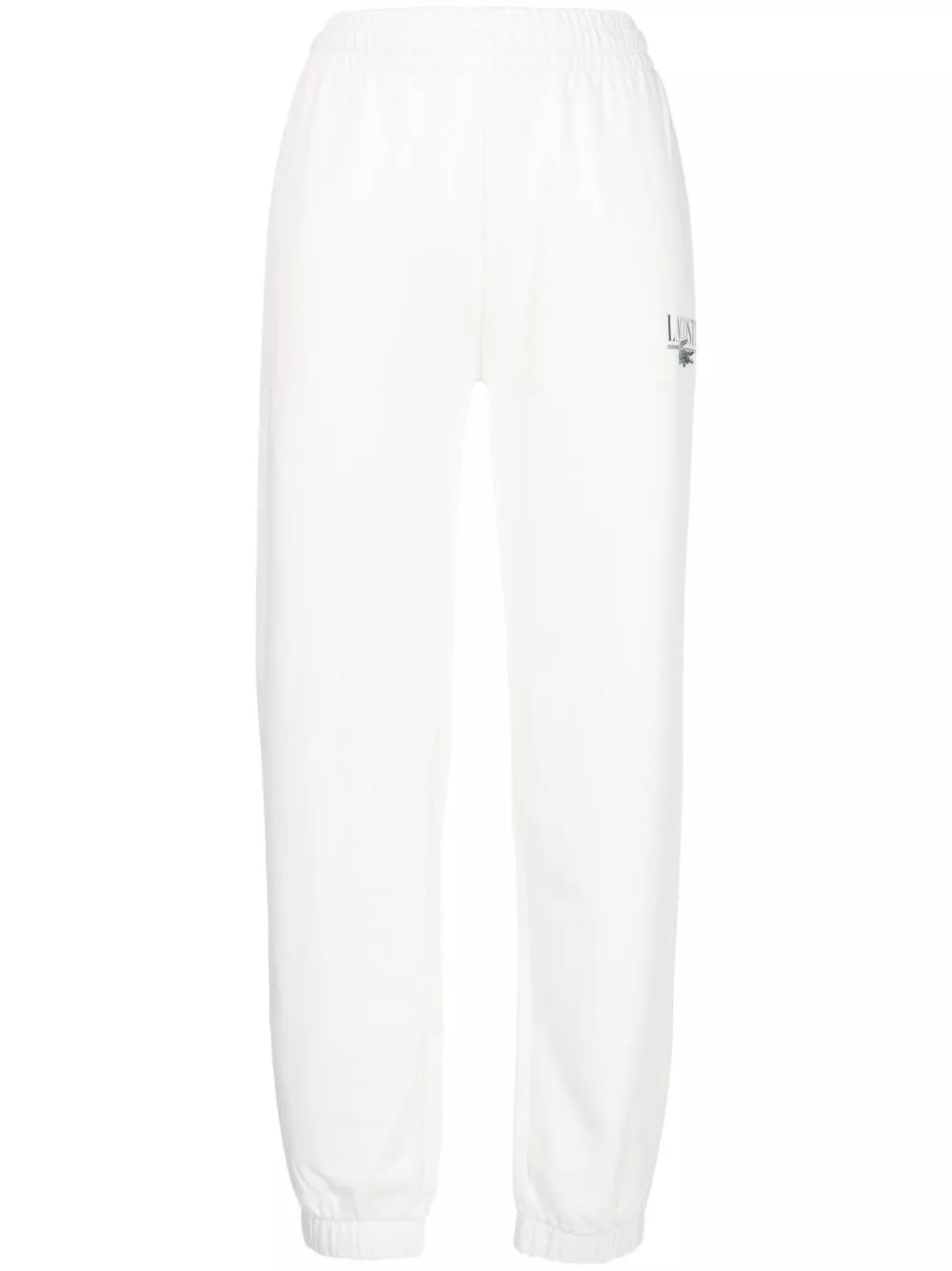 Affordable Lacoste logo-print cotton blend track pants Women 0128