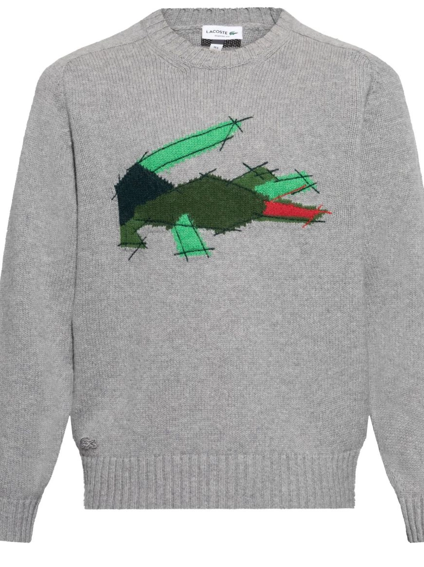 Cheap jumper Lacoste wool Crocodile-motif Men 0215