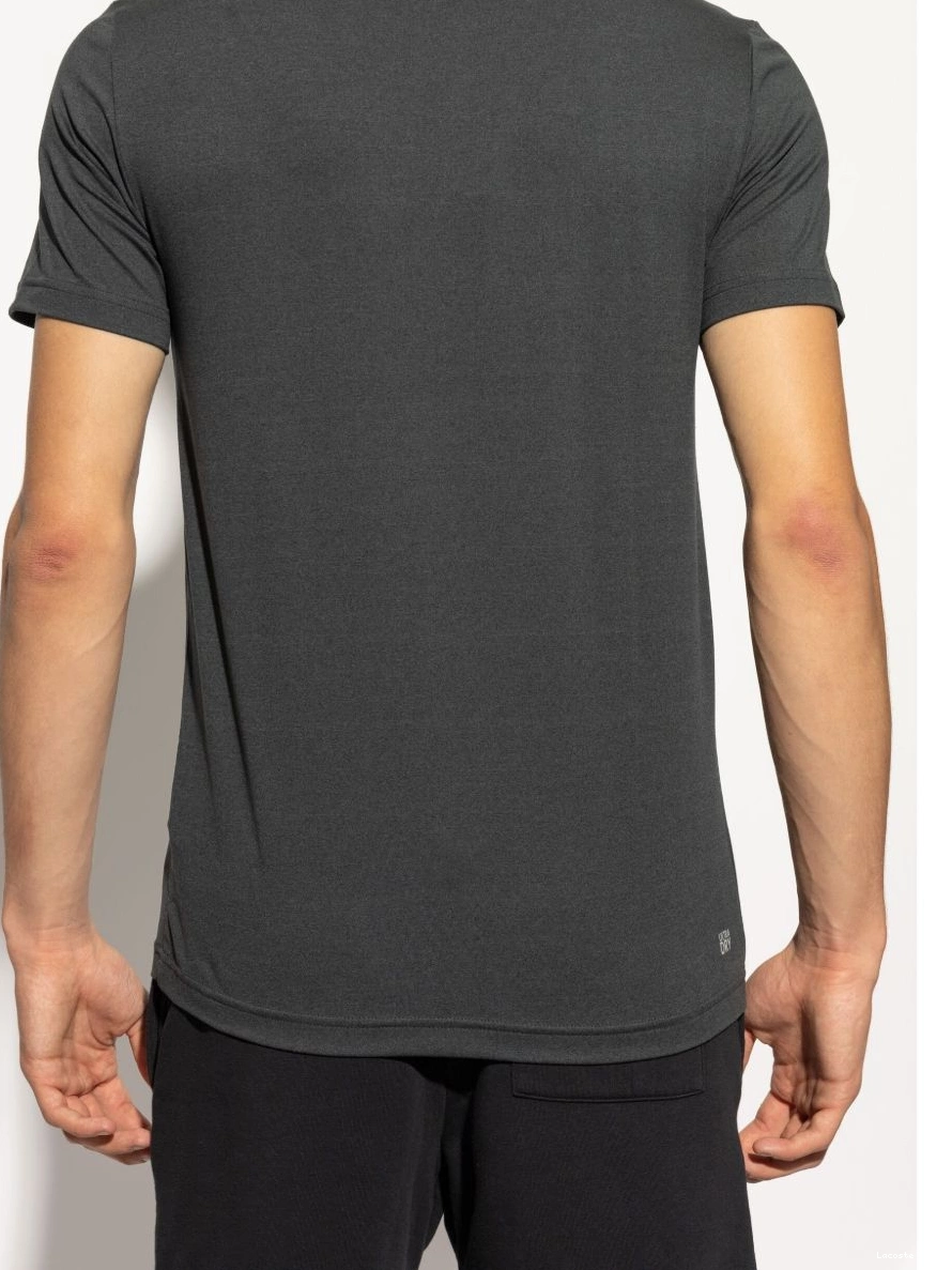 Affordable short Men Lacoste sleeve stretch t-shirt 0214