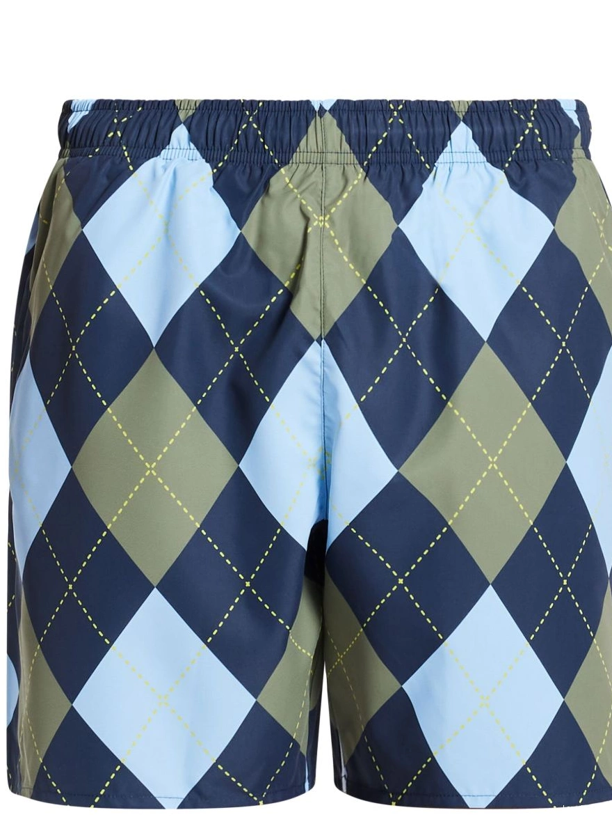 Cheap argyle-print swim shorts Men Lacoste 0213