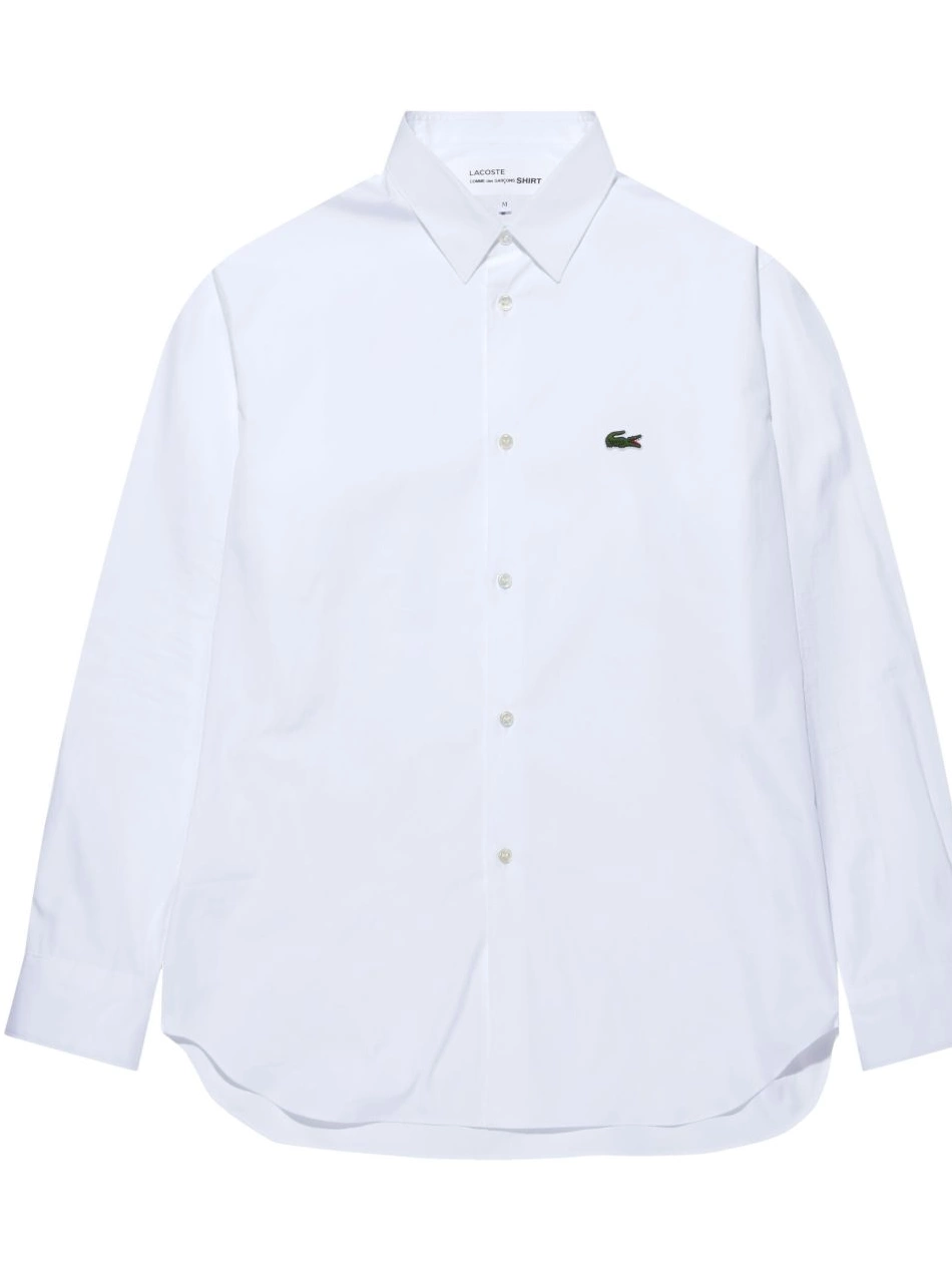 Cheap x Lacoste Comme Garcons cotton Shirt logo-patch Des Men shirt 0224