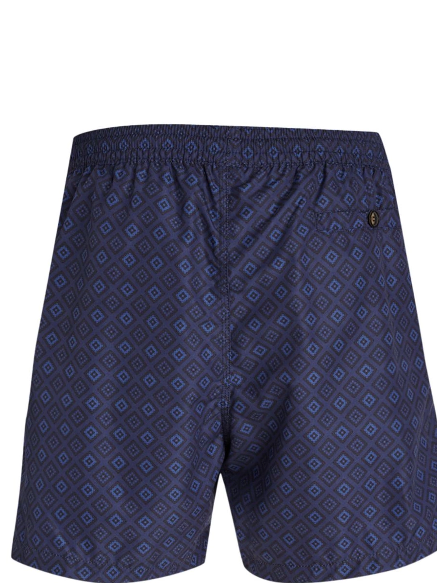 Affordable geometric-print Lacoste swim shorts Men 0212