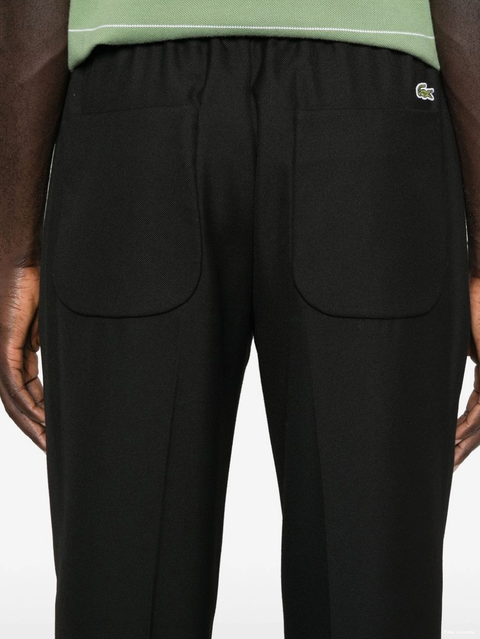 Affordable raised seam-detail Men Lacoste trousers 0213