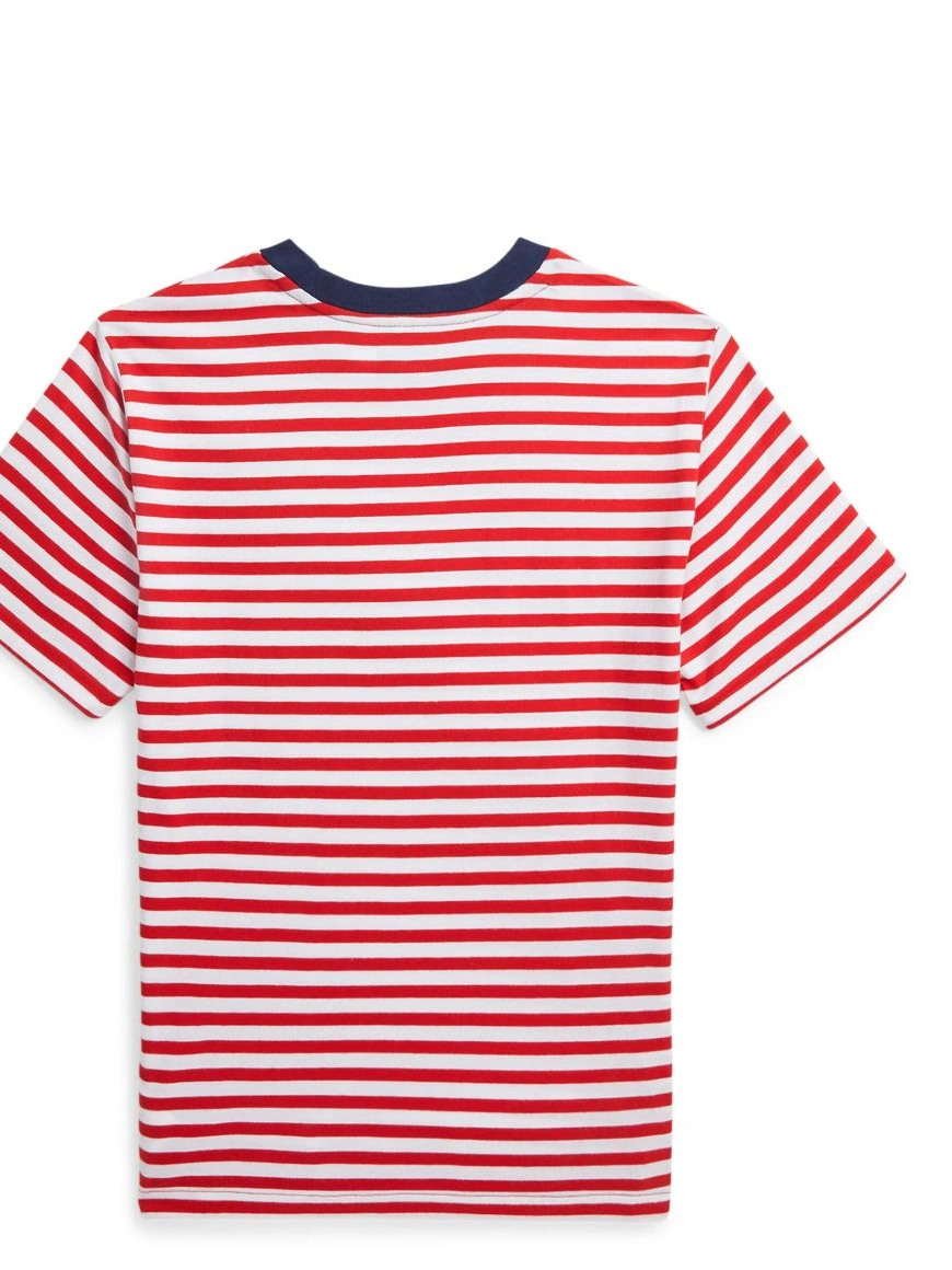 Affordable Men T-shirt Lacoste cotton striped 0213