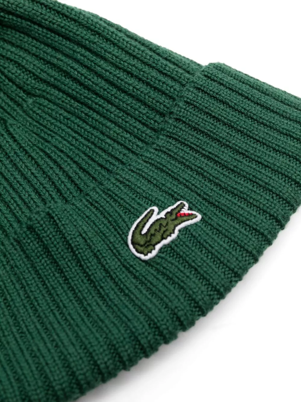 Cheap Lacoste logo-patch wool beanie Men 0206