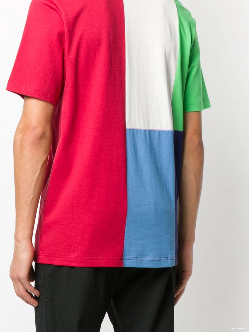 Cheap T-shirt Lacoste Men colour-block 0223