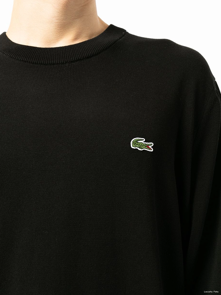 Affordable crocodile-embroidered Lacoste cotton Men sweatshirt 0214