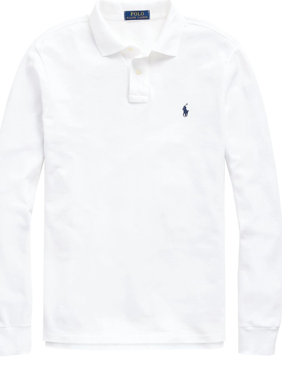 Cheap long-sleeve polo logo-embroidered shirt Men Lacoste 0218