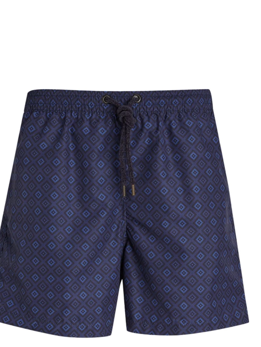 Affordable geometric-print Lacoste swim shorts Men 0212