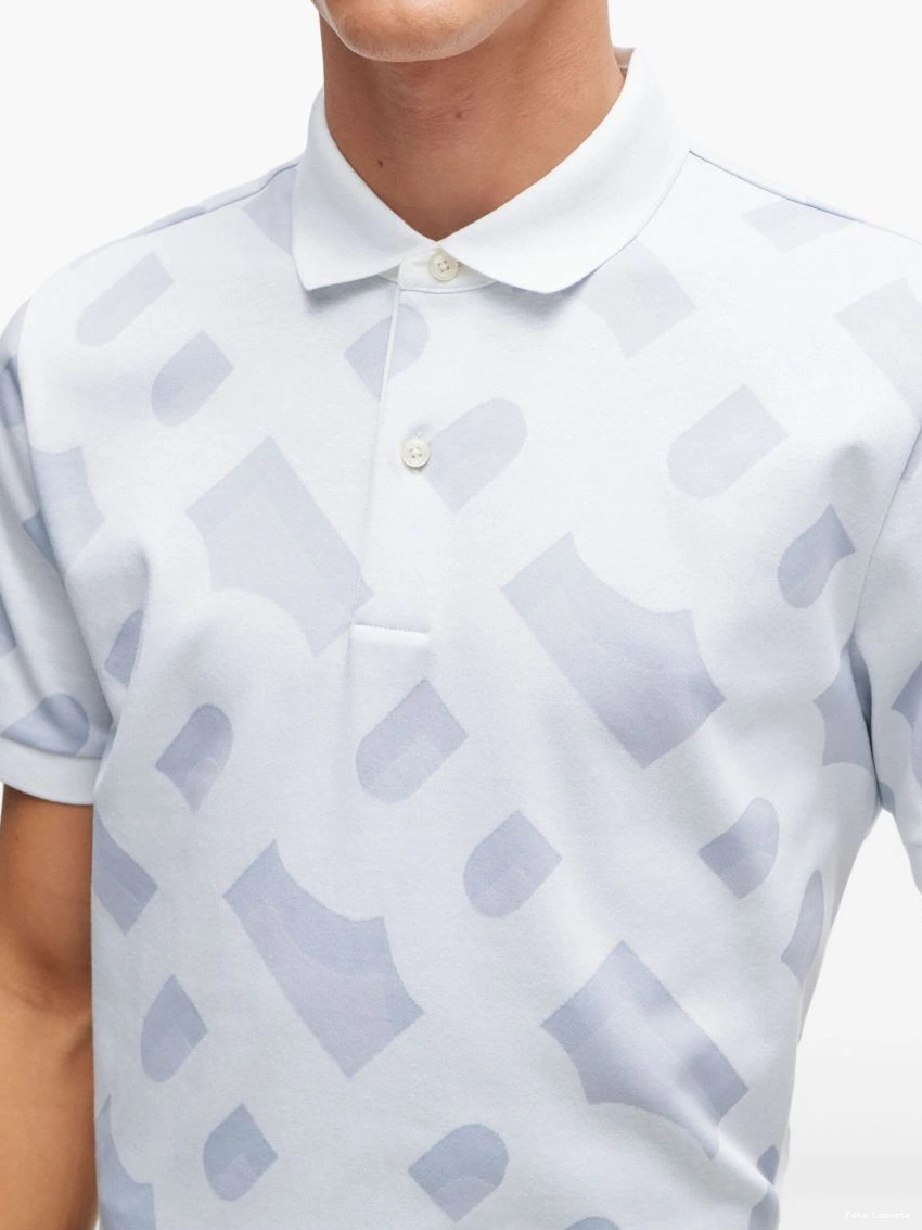 Affordable Men pattern Lacoste shirt polo monogram 0219