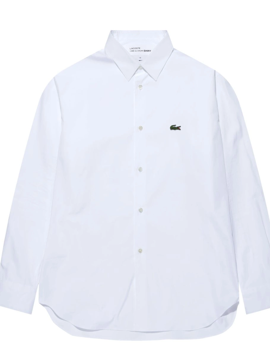 Cheap Men shirt Comme x Shirt Des Lacoste logo-patch Garcons cotton 0222