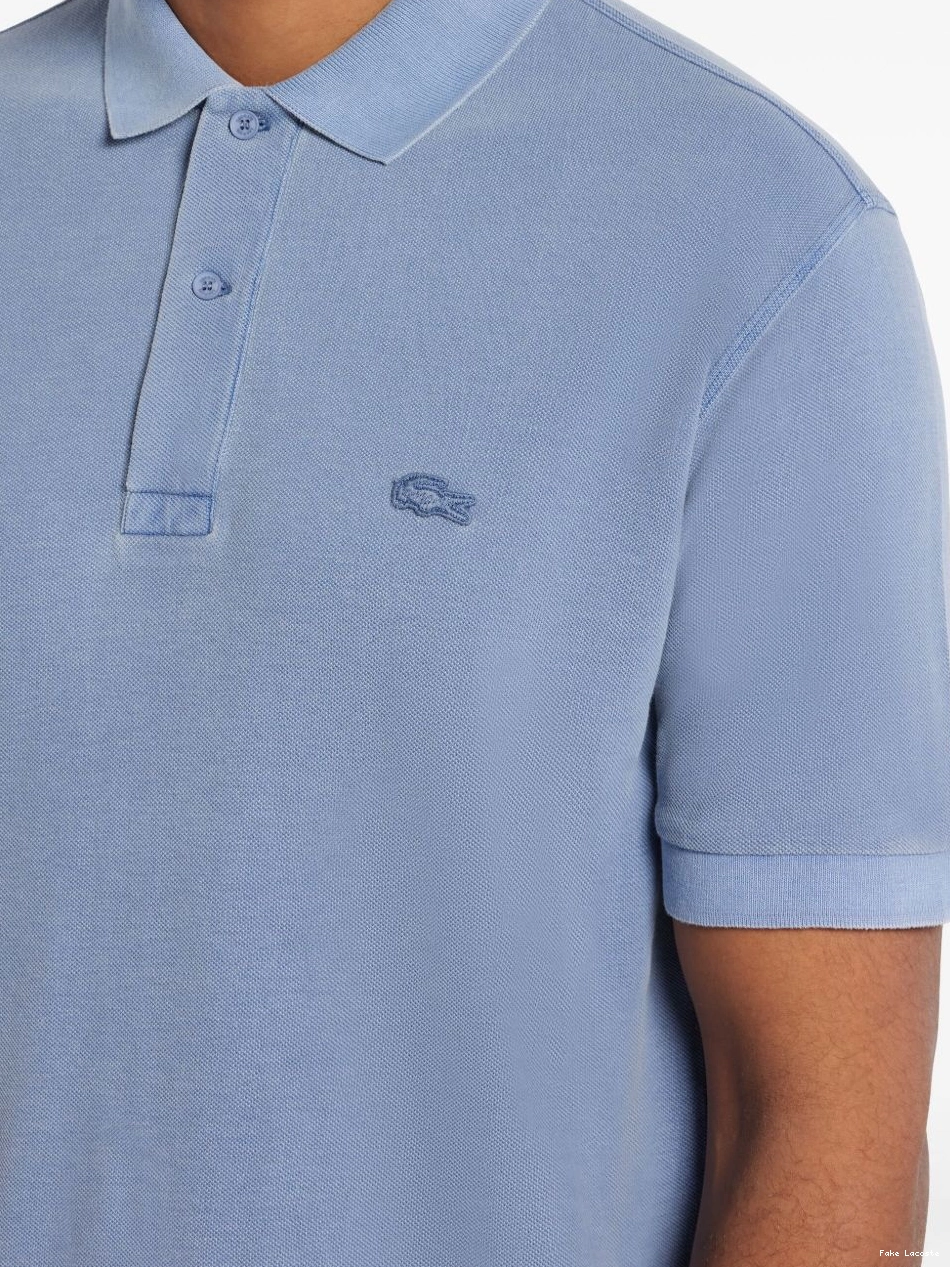 Cheap shirt Men Lacoste organic cotton polo logo-patch 0217