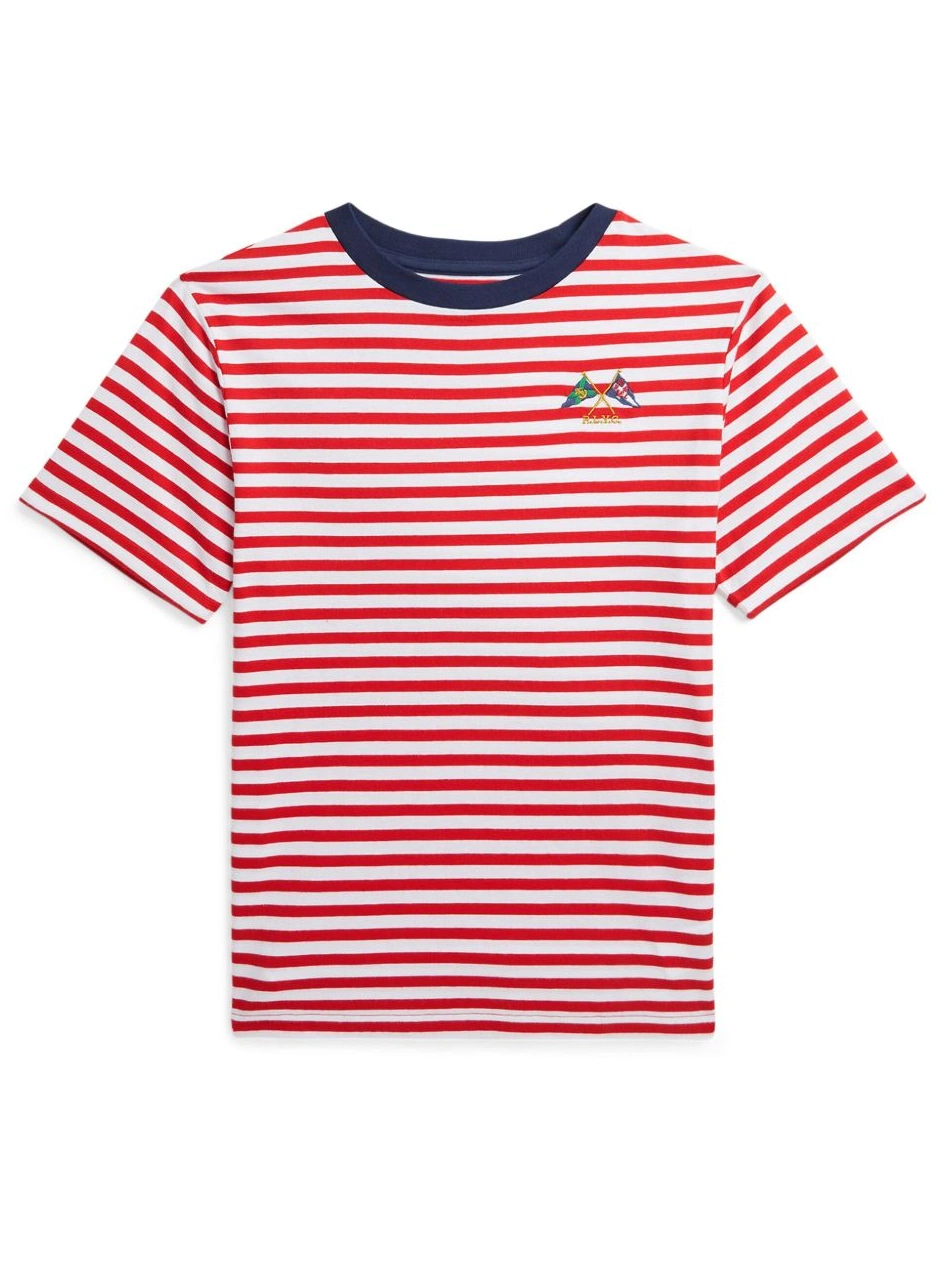 Affordable Men T-shirt Lacoste cotton striped 0213