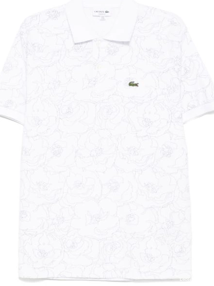 Cheap Print Flower Men Shirt L.12.12 Lacoste Polo 0214