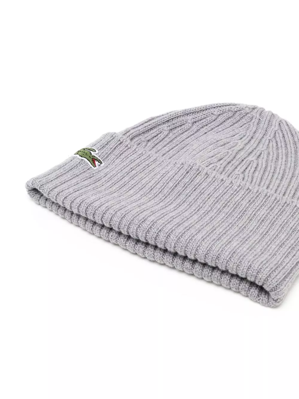 Affordable Lacoste Crocodile-patch wool beanie Men 0206