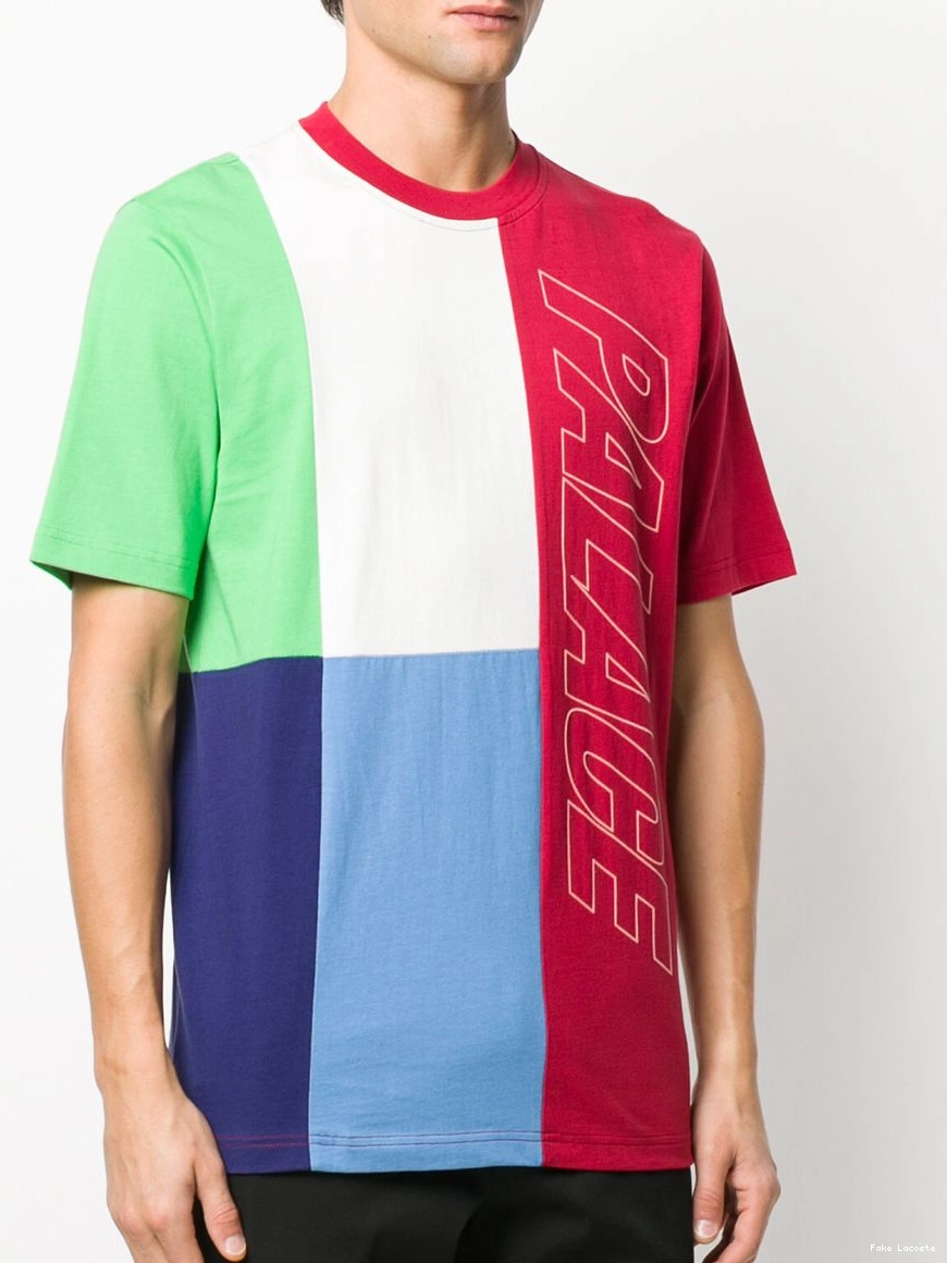 Affordable Lacoste Men colour-block T-shirt 0210