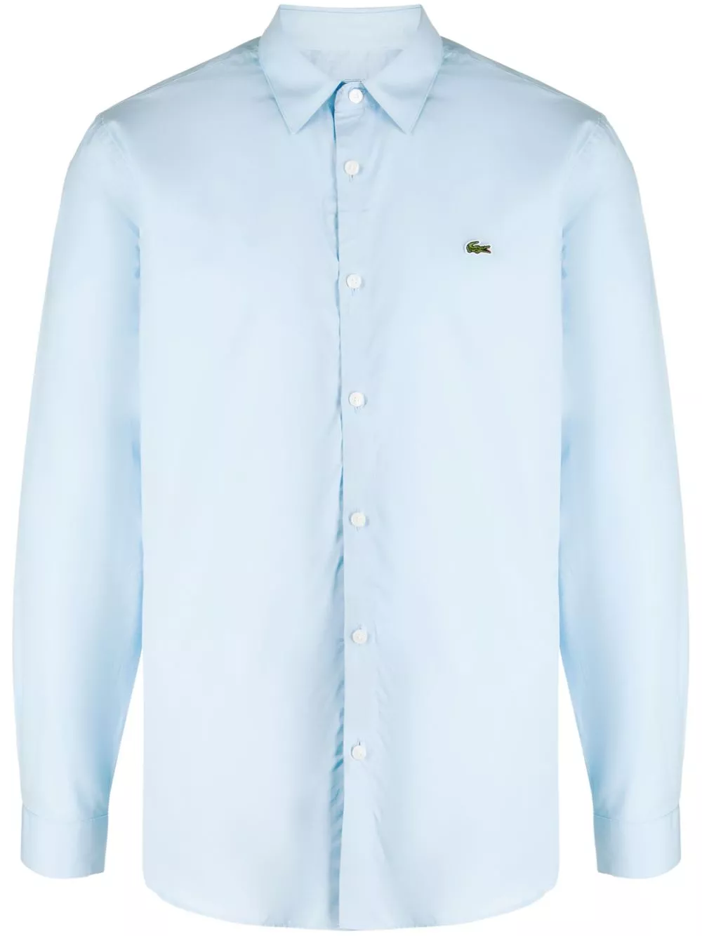 Cheap Lacoste logo-embroidered cotton-poplin shirt Men 0201