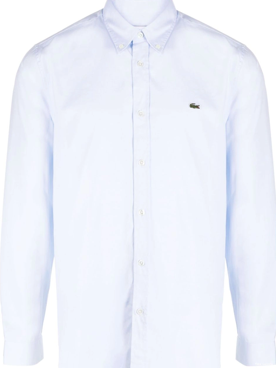 Cheap Premium Men Lacoste shirt crocodile logo-patch 0213