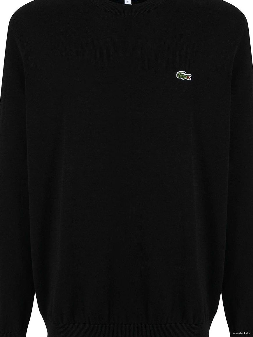 Affordable crocodile-embroidered Lacoste cotton Men sweatshirt 0214