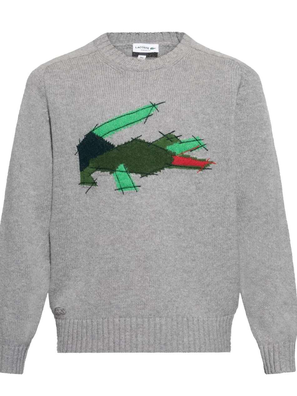 Affordable Crocodile-motif Men Lacoste wool jumper 0221