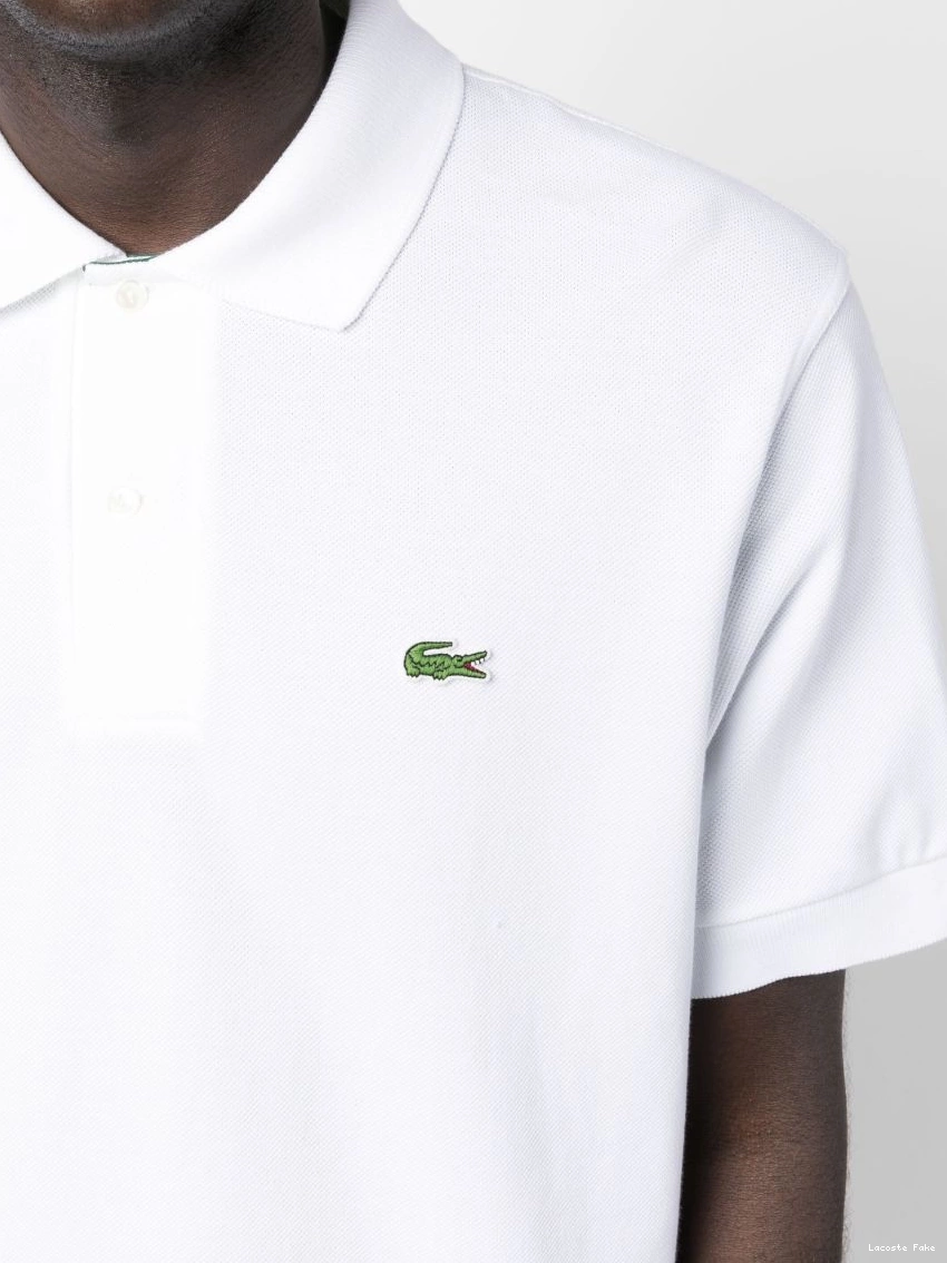 Affordable logo-applique Lacoste shirt Men polo short-sleeve 0214