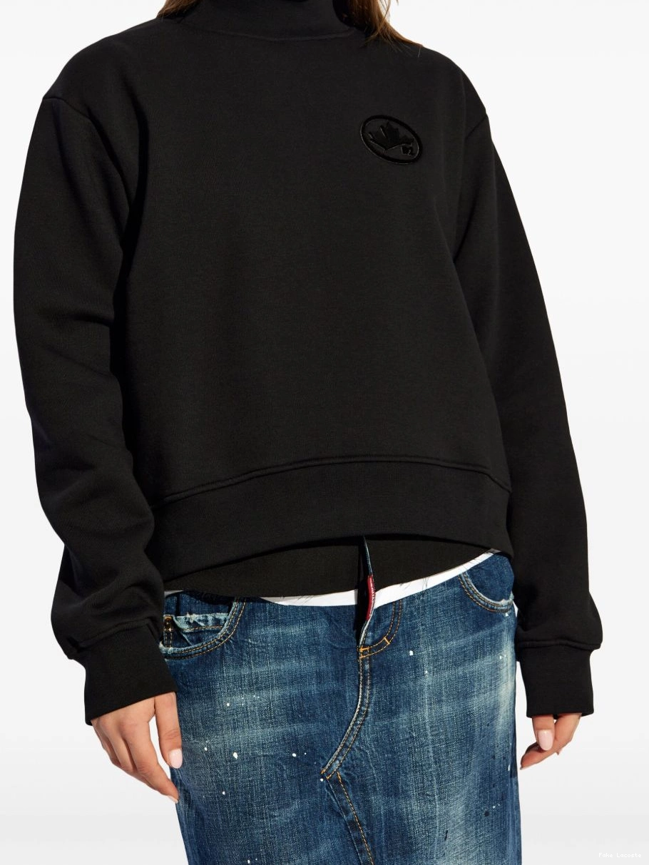 Affordable sweatshirt Lacoste Men logo-embroidered high-neck 0211