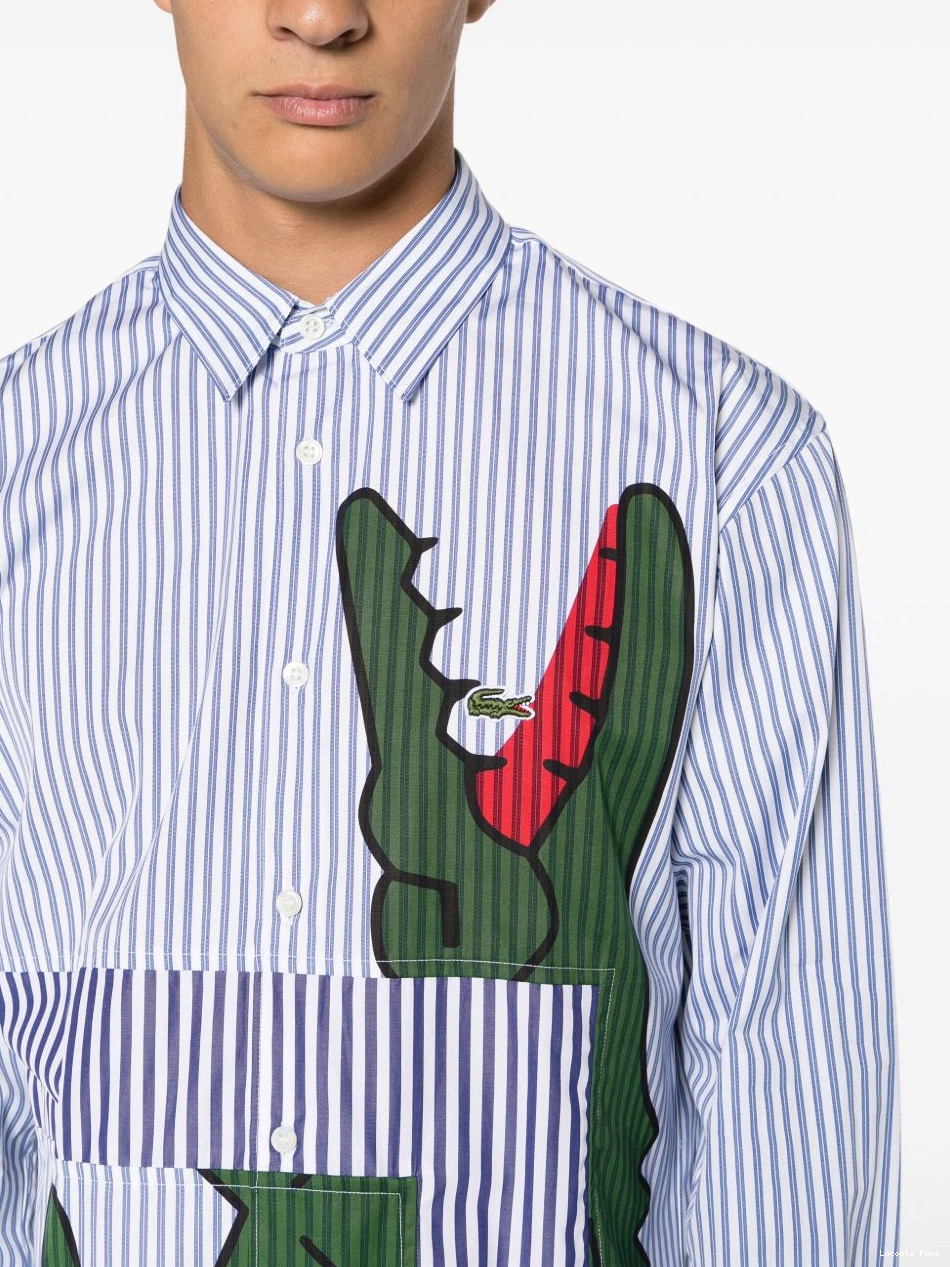 Affordable Men x Garcons Des Comme Shirt shirt graphic-print Lacoste 0209