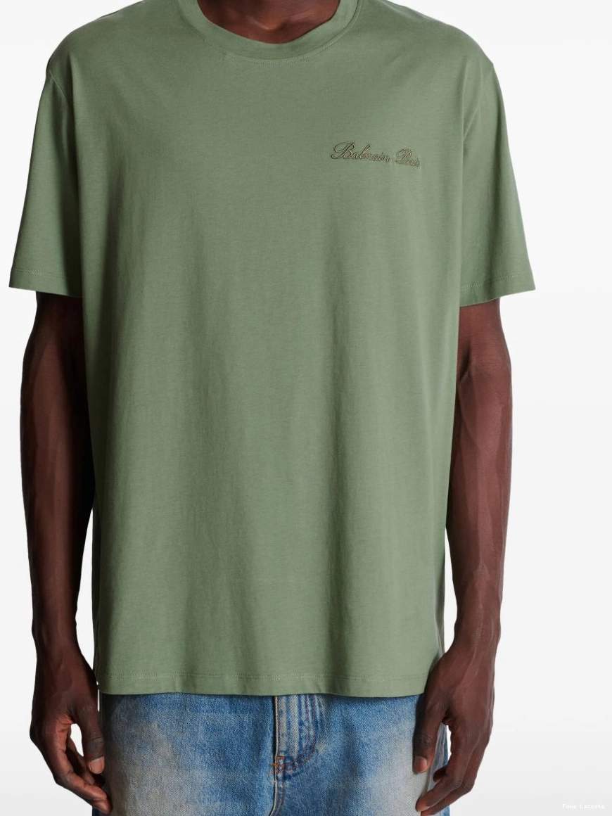 Affordable Men logo-embroidered Lacoste T-shirt 0217